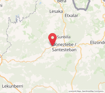 Map of Aurtitz, Navarre