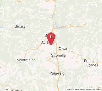 Map of Avià, Catalonia
