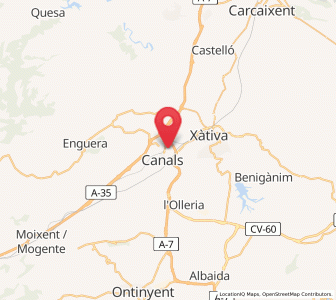 Map of Ayacor, Valencia