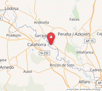 Map of Azagra, Navarre