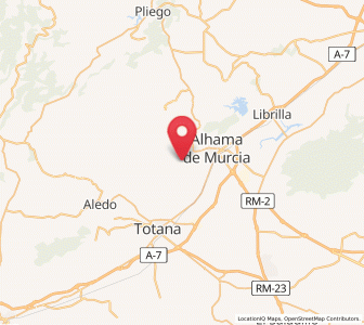 Map of Azaraque, Murcia