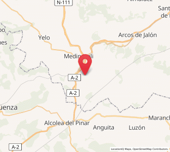Map of Azcamellas, Castille and León
