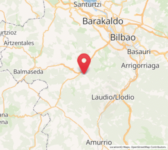 Map of Azkarai, Basque Country