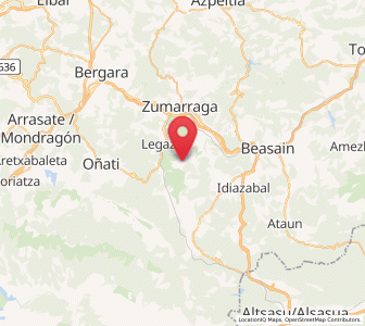 Map of Aztiria, Basque Country