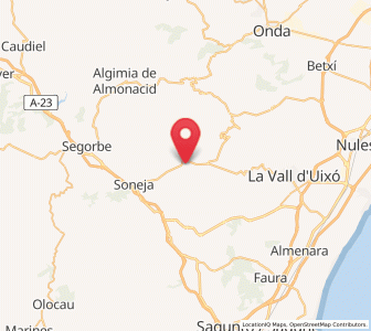 Map of Azuébar, Valencia