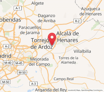 Map of Baezuela, Madrid
