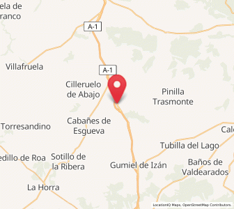Map of Bahabón de Esgueva, Castille and León