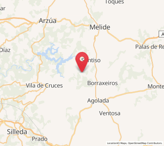 Map of Baiña, Galicia