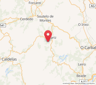 Map of Baiste, Galicia