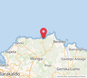 Map of Bakio, Basque Country