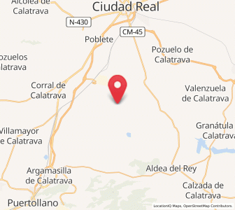 Map of Ballesteros de Calatrava, Castille-La Mancha