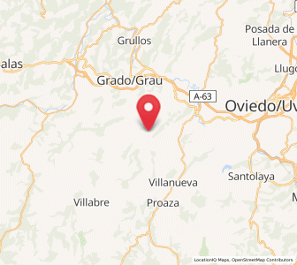 Map of Ballongo, Asturias