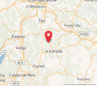Map of Baloira, Galicia