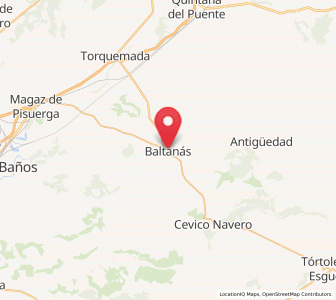 Map of Baltanás, Castille and León