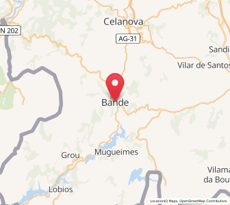 Map of Bande, Galicia