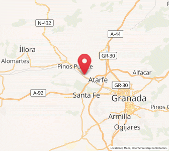 Map of Baños de Sierra Elvira, Andalusia