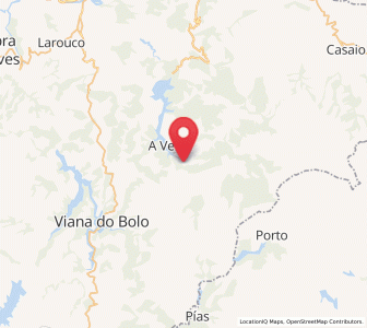 Map of Baños, Galicia
