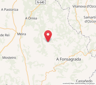 Map of Baos, Galicia