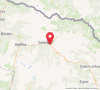 Map of Baqueira-Beret, Catalonia