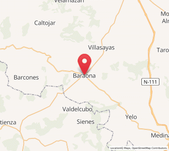 Map of Barahona, Castille and León