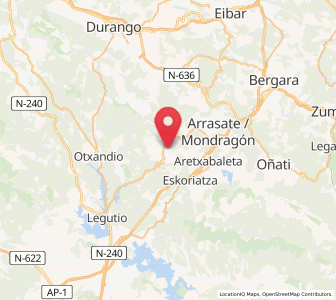Map of Barajuen, Basque Country
