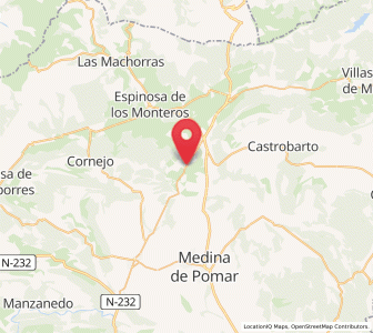 Map of Baranda, Castille and León