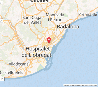 Map of Barcelone, Catalonia