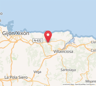 Map of Bárcena, Asturias