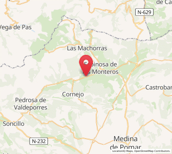Map of Barcenillas de Cerezos, Castille and León