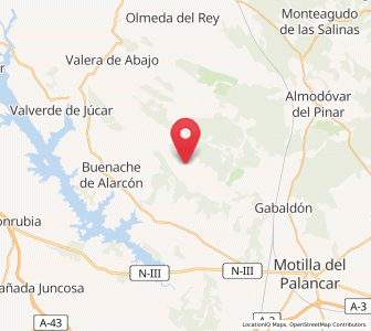 Map of Barchín del Hoyo, Castille-La Mancha