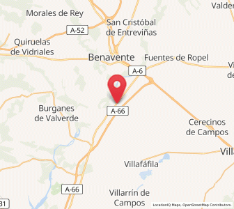Map of Barcial del Barco, Castille and León