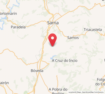 Map of Bardaos, Galicia
