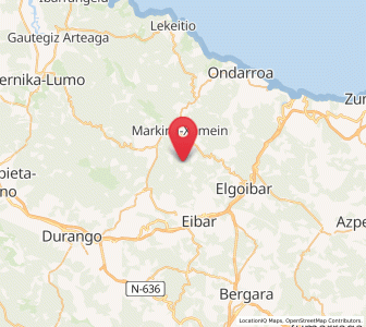 Map of Barinaga, Basque Country