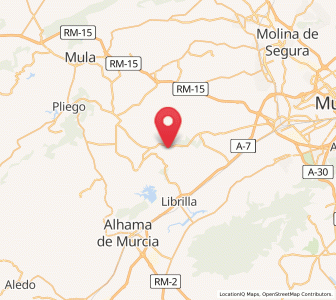 Map of Barqueros, Murcia