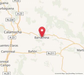 Map of Barrachina, Aragon