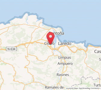 Map of Barrio de La Rueda, Cantabria