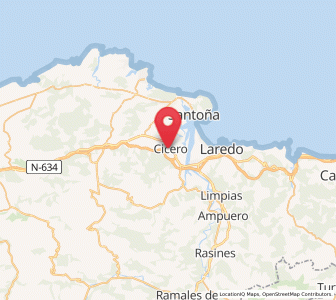 Map of Barrio de Pomares, Cantabria