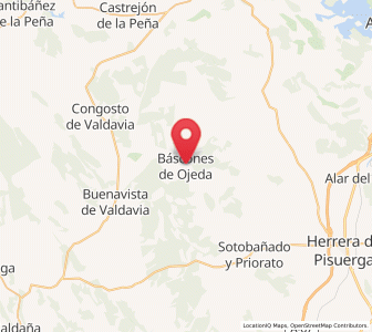 Map of Báscones de Ojeda, Castille and León