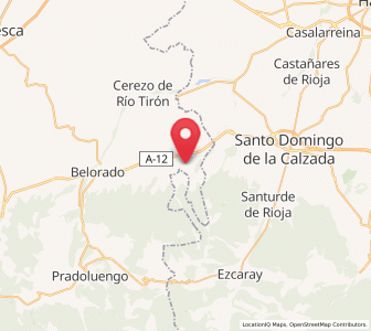Map of Bascuñana, Castille and León