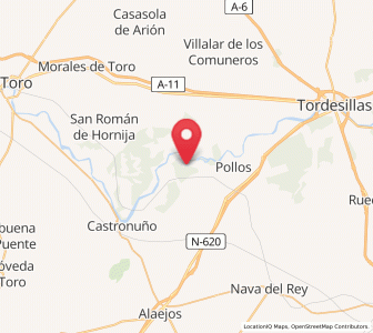 Map of Bayona, Castille and León