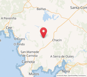 Map of Beba, Galicia