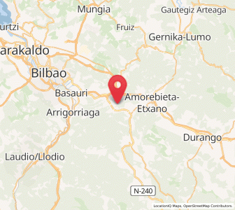 Map of Bedia, Basque Country