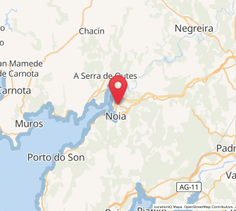 Map of Béjeres, Galicia
