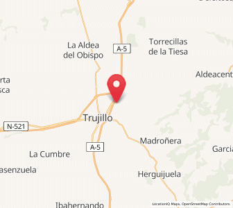 Map of Belén, Extremadura