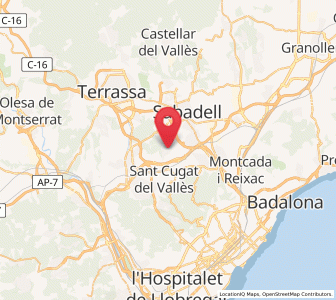 Map of Bellaterra, Catalonia
