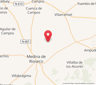 Map of Belmonte de Campos, Castille and León