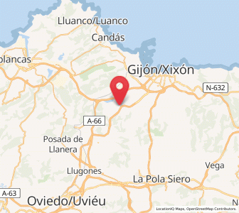 Map of Beloño, Asturias