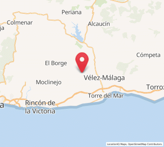 Map of Benamocarra, Andalusia