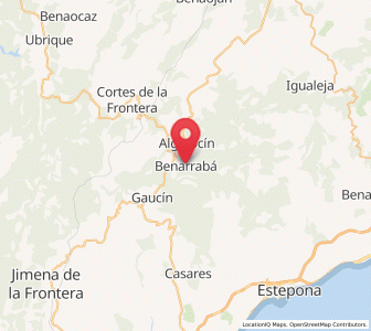 Map of Benarrabá, Andalusia