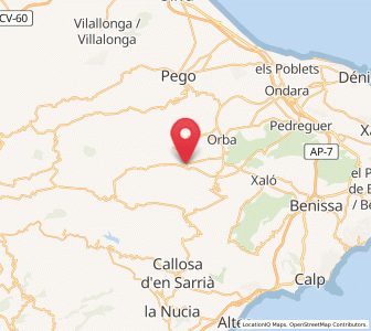 Map of Benichembla, Valencia